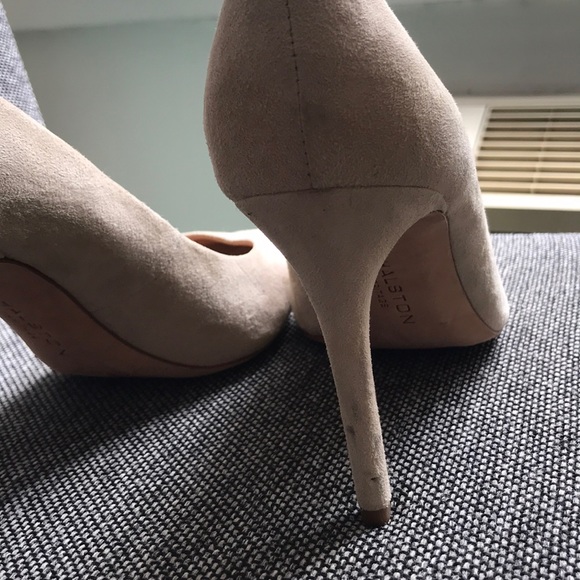 Halston Heritage Nude Suede Pumps (7M) - Picture 3 of 5